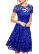 Women's  Lace Ruffle Skirt Dress Lace Dress 